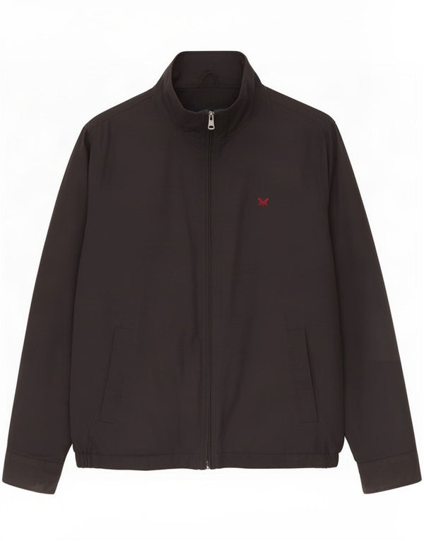 Crew Clothing Mens Bomber Jacket UK 38 Medium Black Cotton