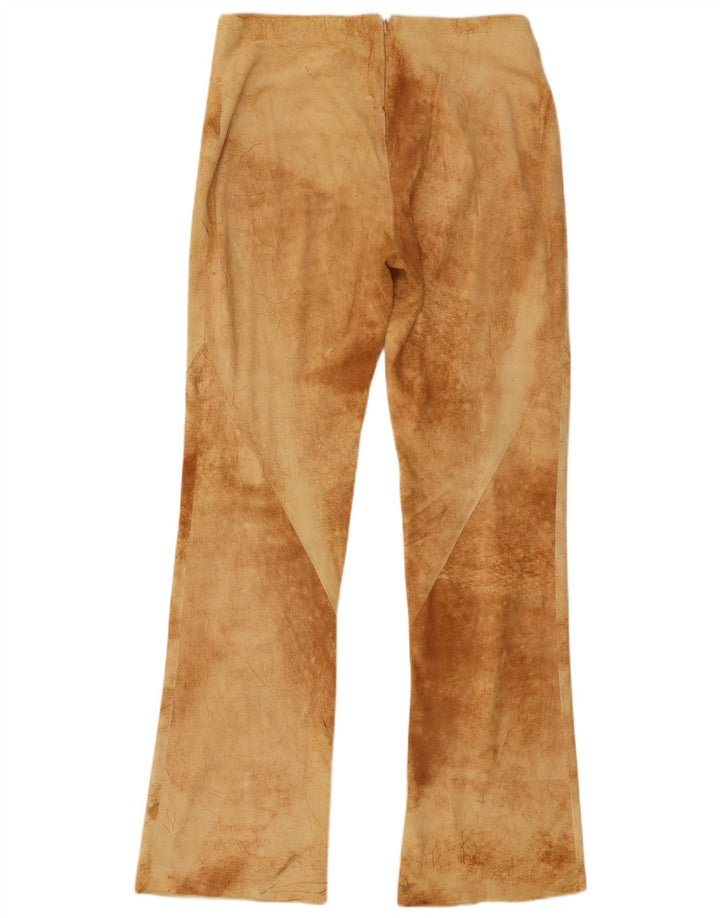 Vintage Womens Bootcut Trousers IT 40 Small W30 L31 Brown Tie Dye