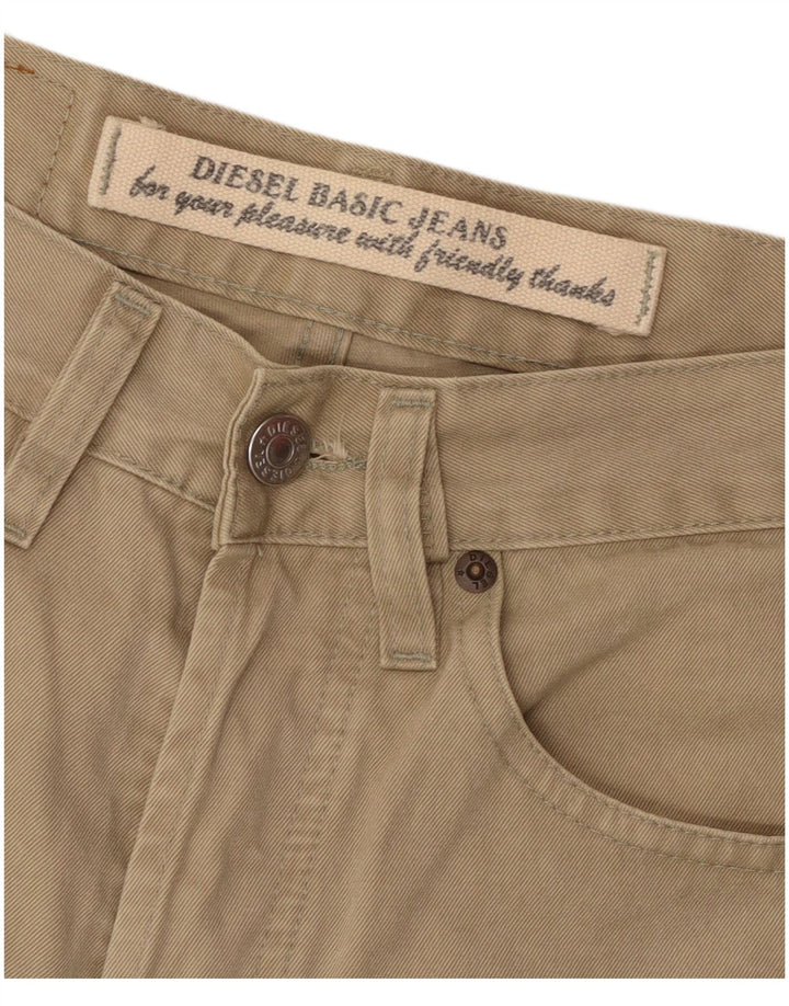 DIESEL Mens Straight Casual Trousers W29 L31  Beige Cotton