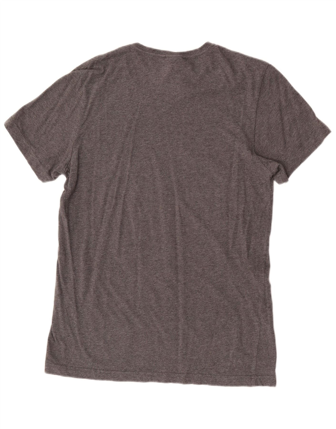 Adidas Mens Graphic T-Shirt Top Medium Grey Flecked Cotton