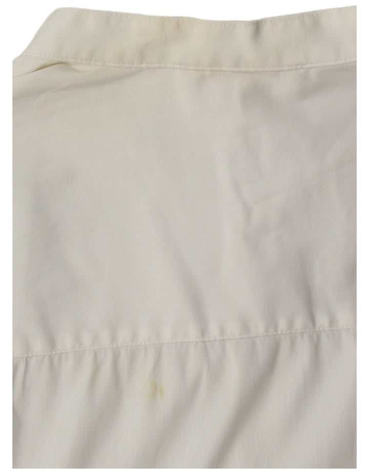 Cos Mens Pullover Shirt Small White Cotton