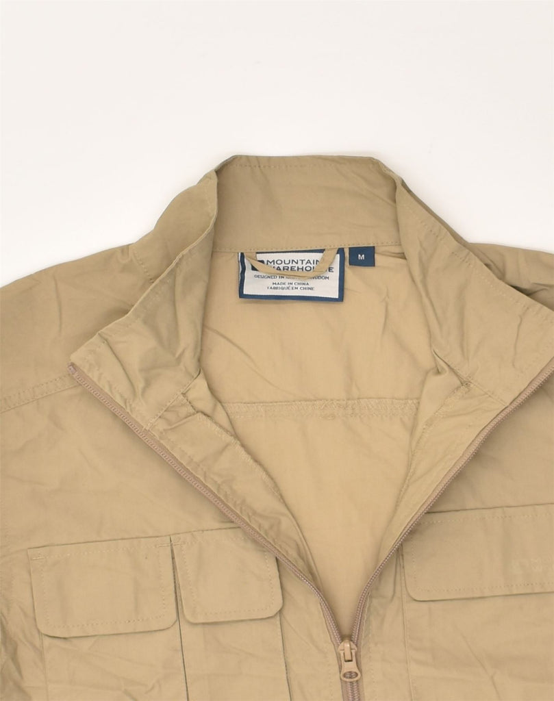 MOUNTAIN WAREHOUSE Mens Utility Gilet UK 38 Medium Beige Polyester | Vintage Mountain Warehouse | Thrift | Second-Hand Mountain Warehouse | Used Clothing | Messina Hembry 