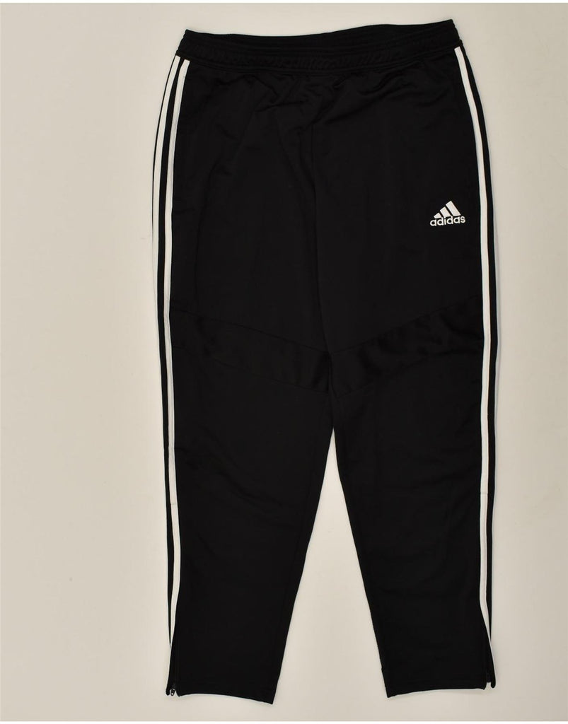 ADIDAS Mens Tracksuit Trousers Large Black Polyester | Vintage Adidas | Thrift | Second-Hand Adidas | Used Clothing | Messina Hembry 