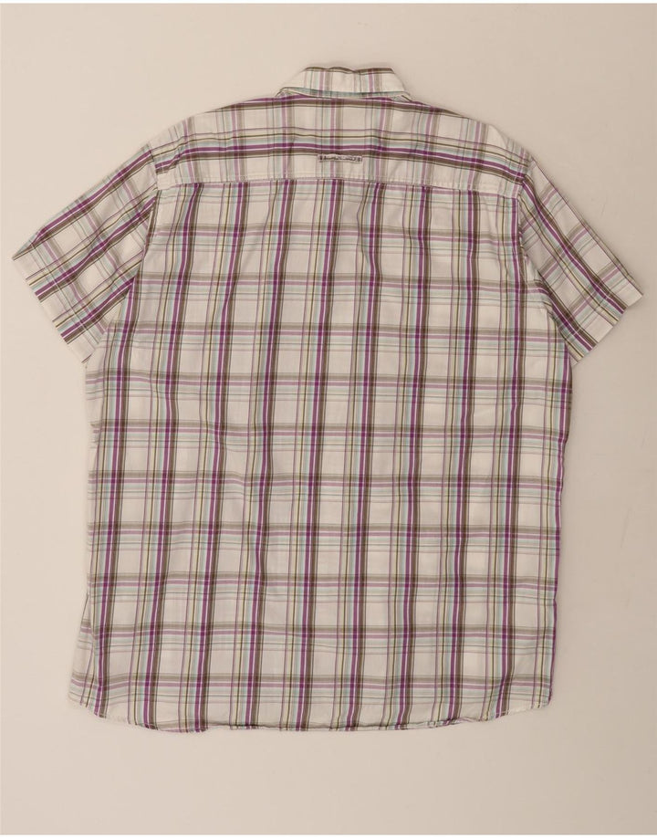 Camel Active Mens Short Sleeve Shirt XL Multicoloured Check Cotton