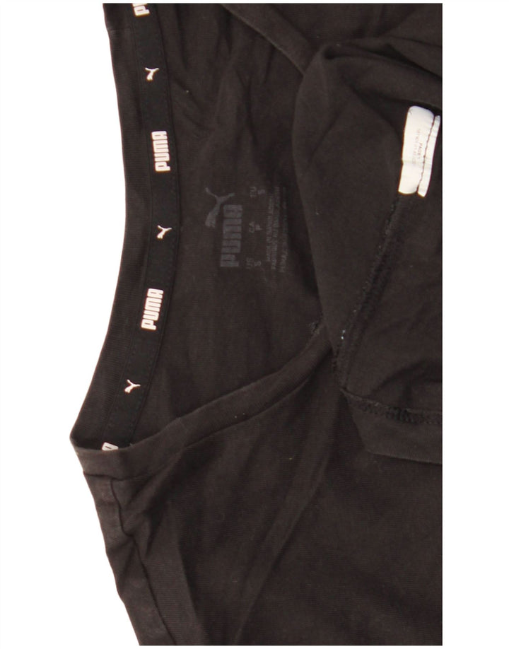 Puma Womens T-Shirt Top UK 10 Small Black