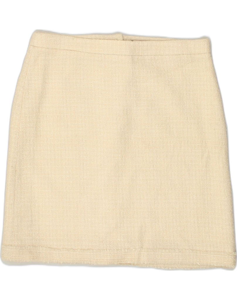 J. CREW Womens Straight Skirt US 12 Large W34  Beige Wool | Vintage J. Crew | Thrift | Second-Hand J. Crew | Used Clothing | Messina Hembry 