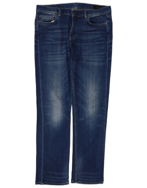 All Saints Womens Slim Jeans W28 L28 Blue Cotton