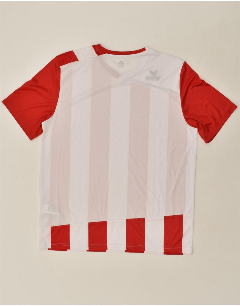 ERIMA Mens Jersey Top XL Red Striped Polyester Vintage Erima and Second-Hand Erima from Messina Hembry 