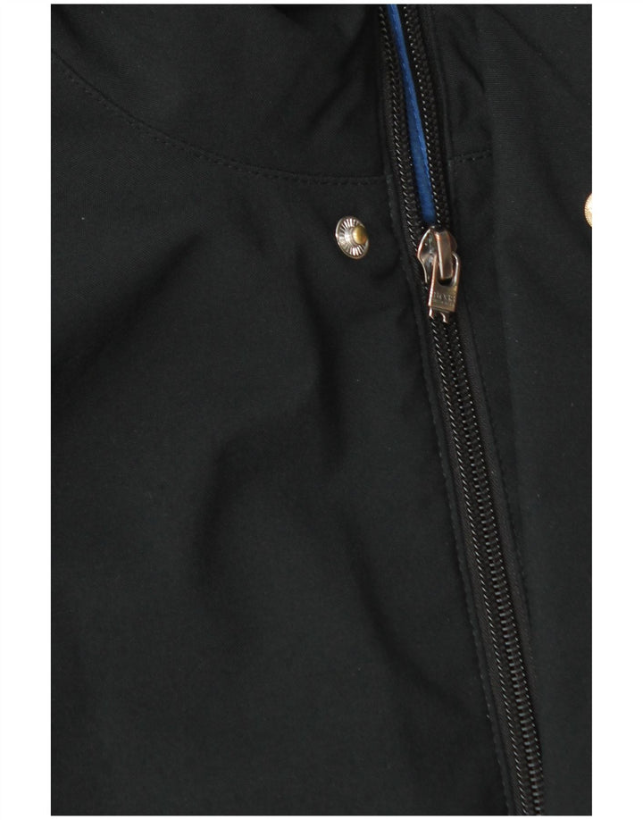 Hugo Boss Boys Hooded Bomber Jacket 13-14 Years Small Black Polyester