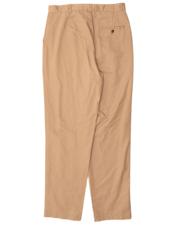 Dockers Mens Khakis High Waist Chino Trousers US 12 Large W31 L31 Beige