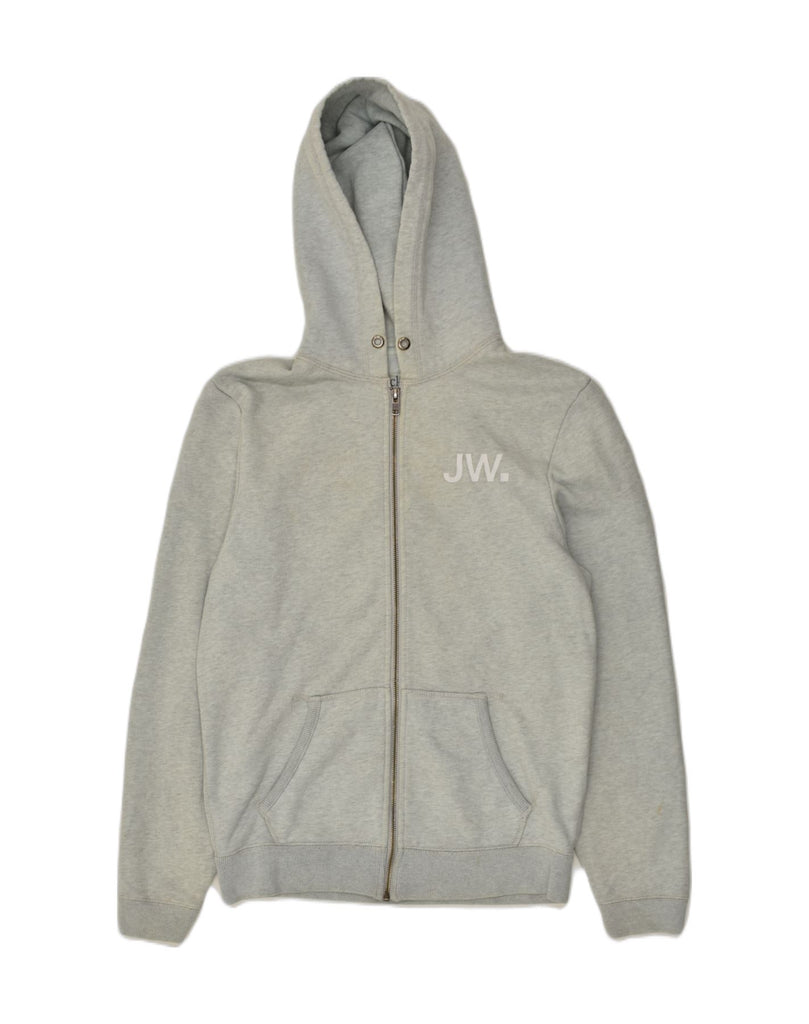 JACK WILLS Mens Graphic Zip Hoodie Sweater Medium Grey Cotton | Vintage Jack Wills | Thrift | Second-Hand Jack Wills | Used Clothing | Messina Hembry 