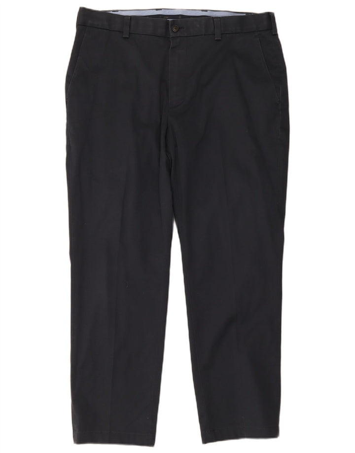 Brooks Brothers Mens Stretch Regular Chino Trousers W34 L27 Navy Blue