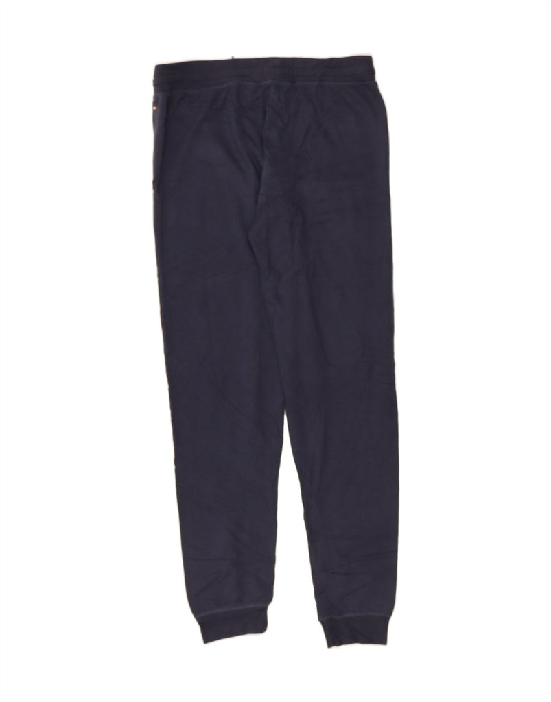TOMMY HILFIGER Womens Tracksuit Trousers Joggers UK 14 Medium Navy Blue Vintage Tommy Hilfiger and Second-Hand Tommy Hilfiger from Messina Hembry 