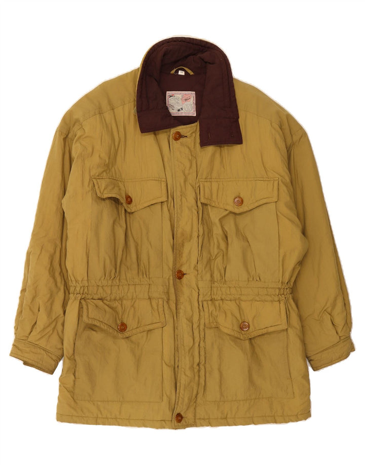 VINTAGE Mens Windbreaker Jacket IT 50 Large Yellow Polyamide Vintage Vintage and Second-Hand Vintage from Messina Hembry 