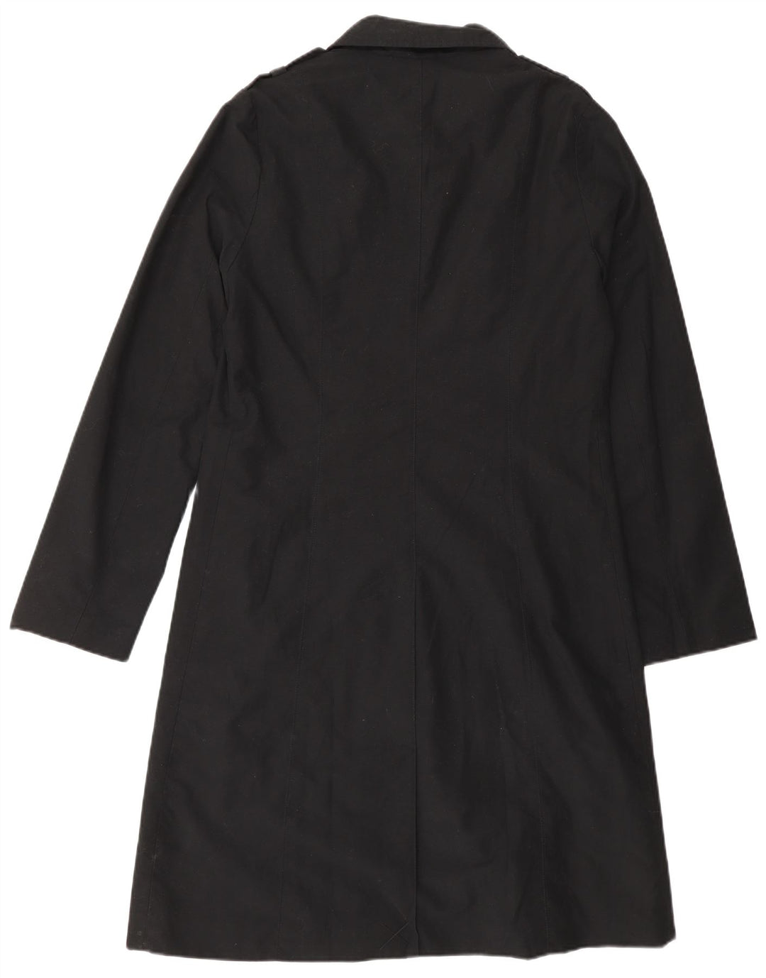Naf Naf Womens Military Overcoat UK 12 Medium Black Polyester