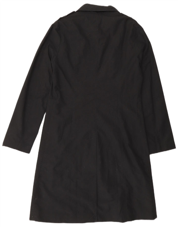 Naf Naf Womens Military Overcoat UK 12 Medium Black Polyester