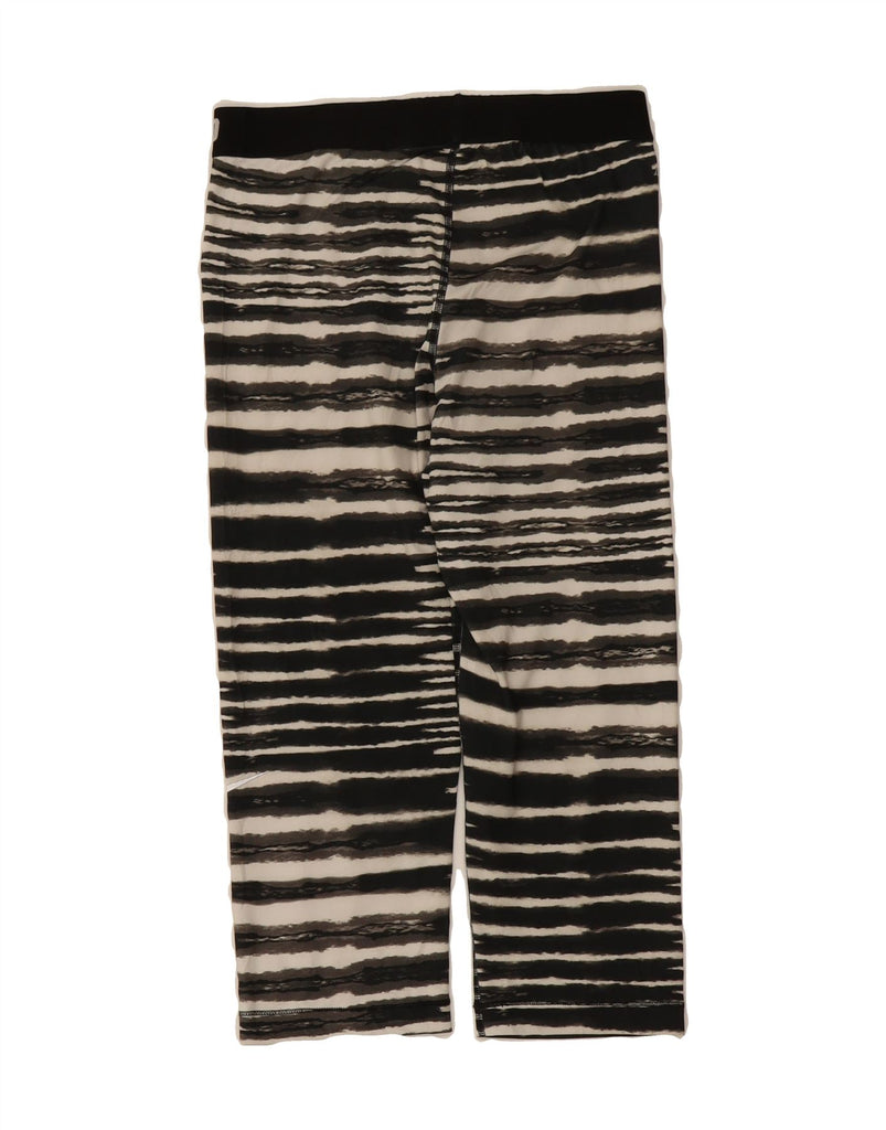 NIKE Womens Capri Leggings UK 12 Medium  Black Animal Print Polyester Vintage Nike and Second-Hand Nike from Messina Hembry 