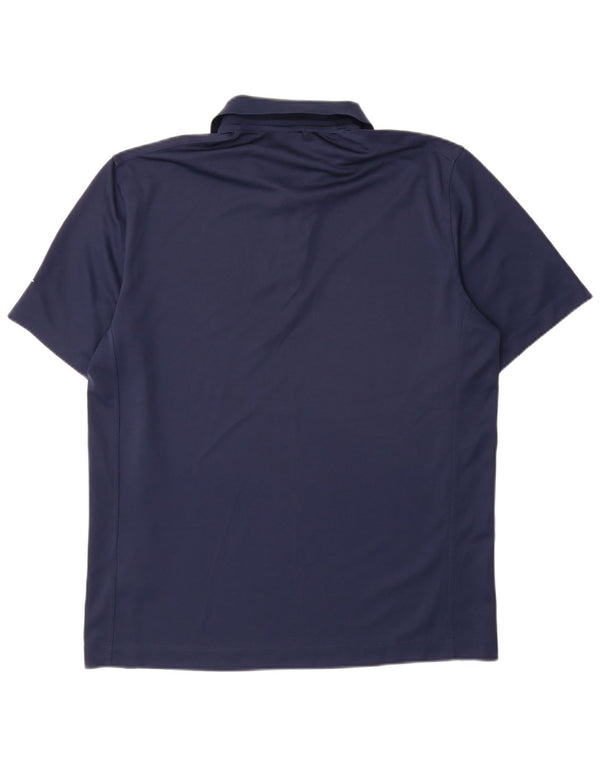 Nike Mens Dri Fit Polo Shirt Large Navy Blue Polyester