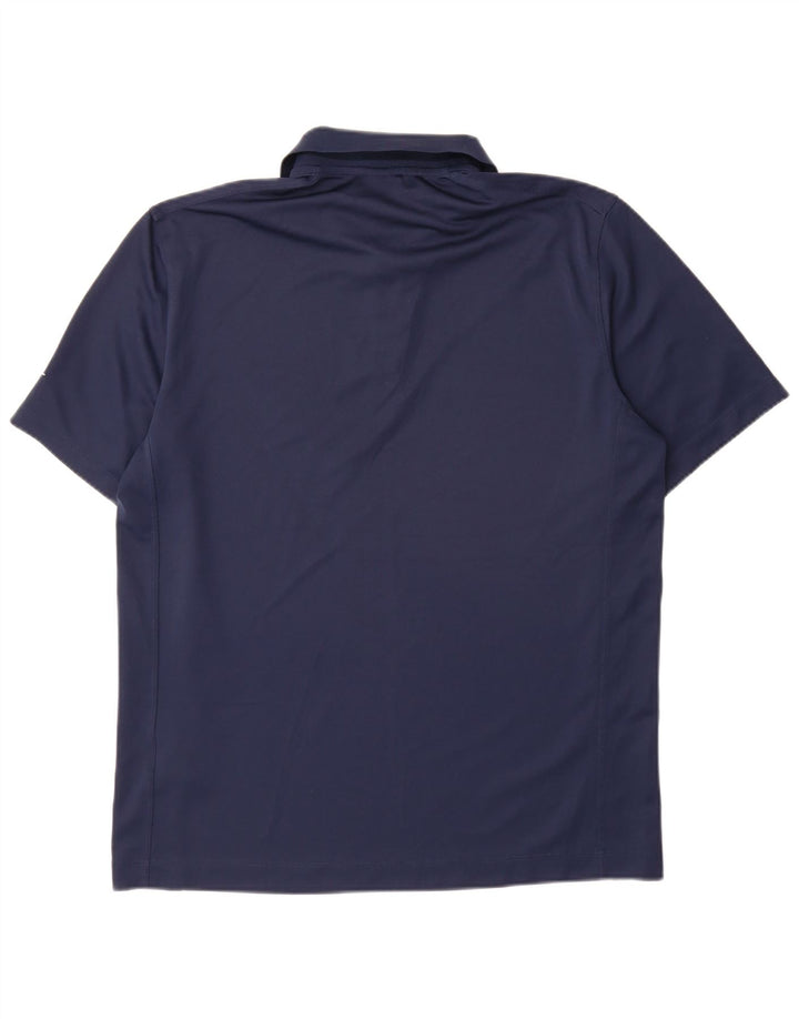 Nike Mens Dri Fit Polo Shirt Large Navy Blue Polyester