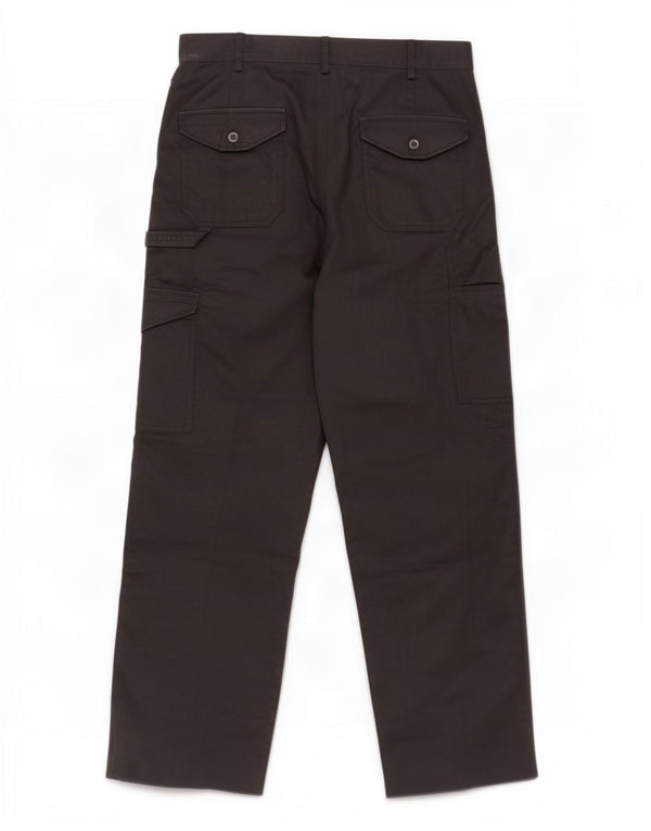Dickies Mens Straight Cargo Trousers W34 L29 Black Polyester