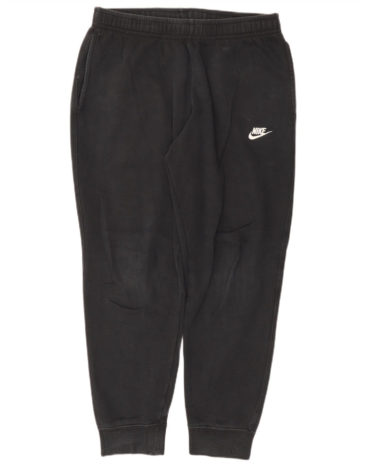 Nike Mens Tracksuit Trousers Joggers Large Black Cotton