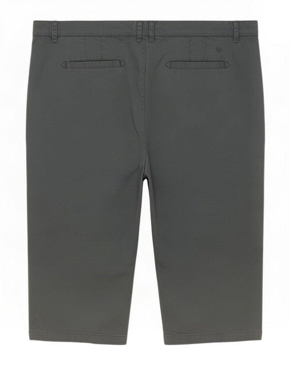 Fat Face Womens Farnham Cropped Trousers UK 22 3XL W45 L20 Grey Cotton