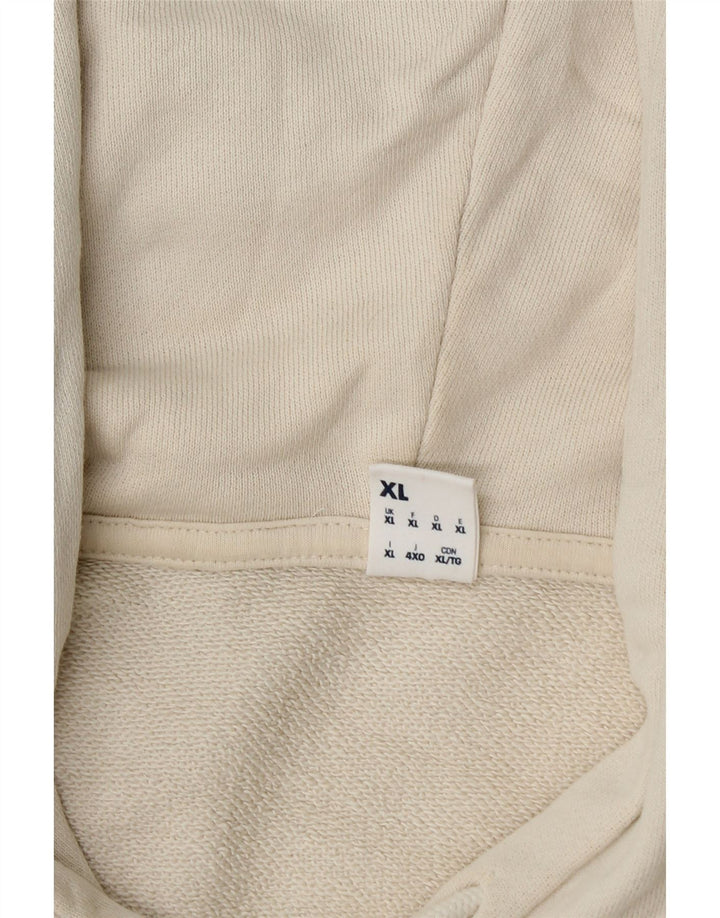 REEBOK Mens Hoodie Jumper XL White Cotton