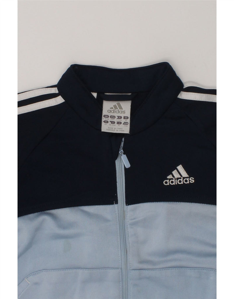 ADIDAS Baby Boys Tracksuit Top Jacket 12-18 Months Blue Colourblock | Vintage Adidas | Thrift | Second-Hand Adidas | Used Clothing | Messina Hembry 