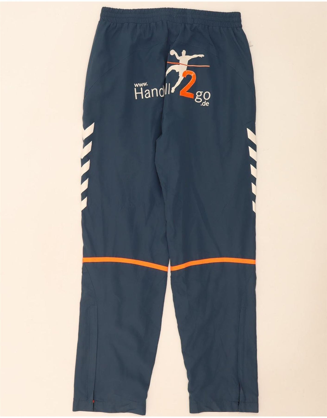 Hummel Mens Graphic Tracksuit Trousers Medium Navy Blue Colourblock