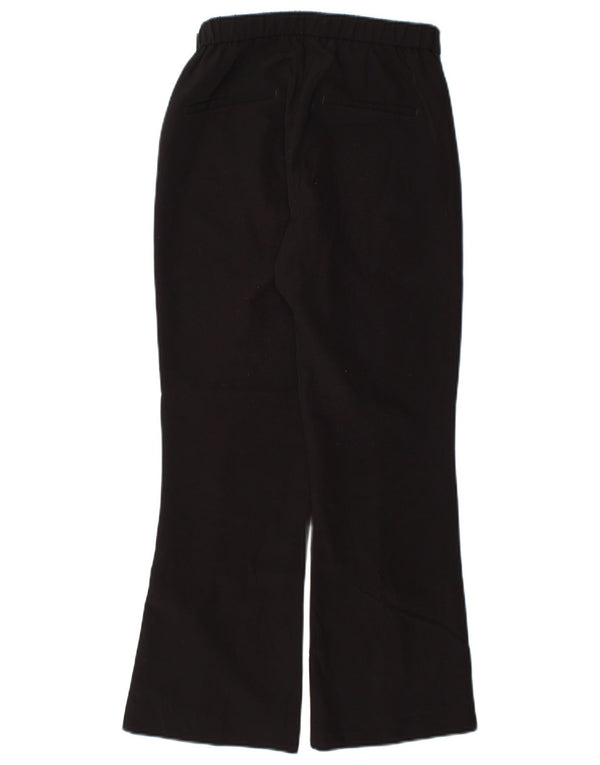 Zara Womens Bootcut Casual Trousers Small W26 L26 Black Polyester