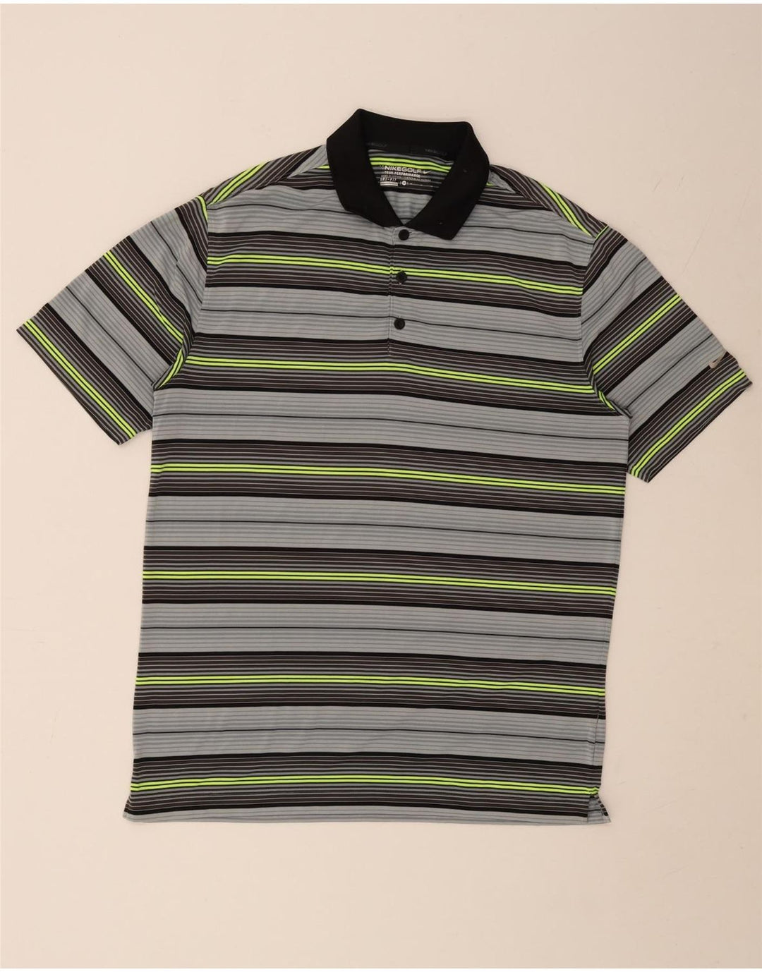 Nike Mens Dri Fit Polo Shirt Medium Multicoloured Striped