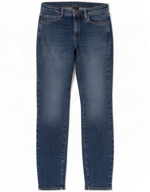 Massimo Dutti Womens Mid Rise Skinny Jeans EU 38 Small W28 L29 Blue Cotton