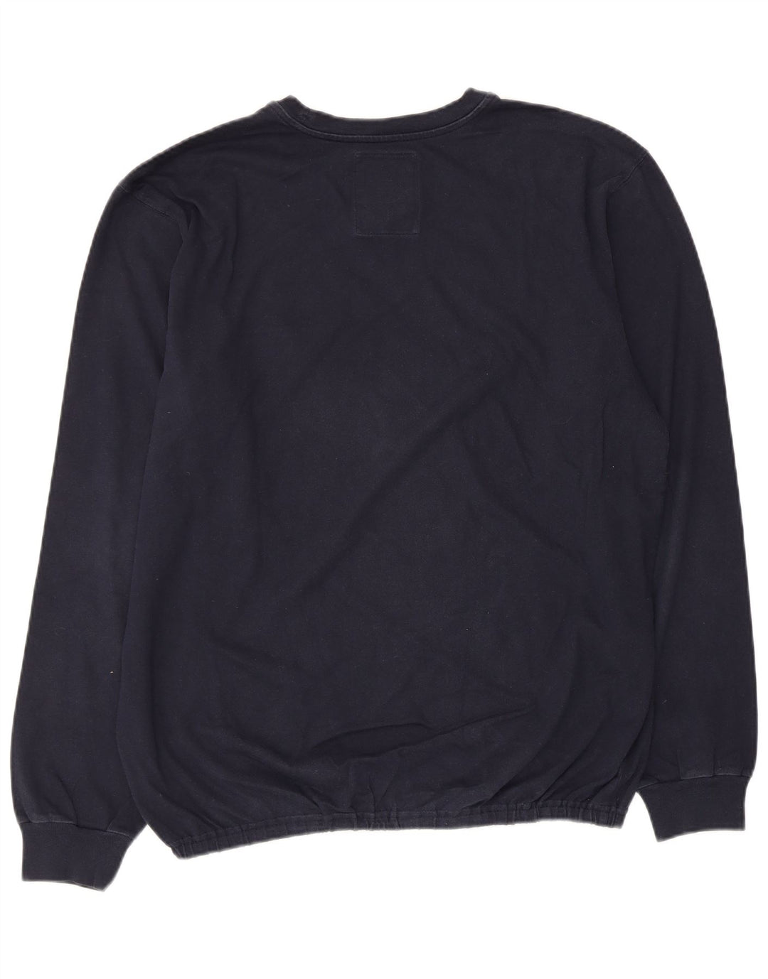 Champion Mens Top Long Sleeve XL Navy Blue Cotton
