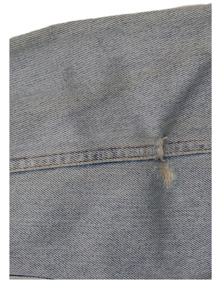 CHARRO Womens Oversized Denim Jacket UK 10 Small Blue Cotton