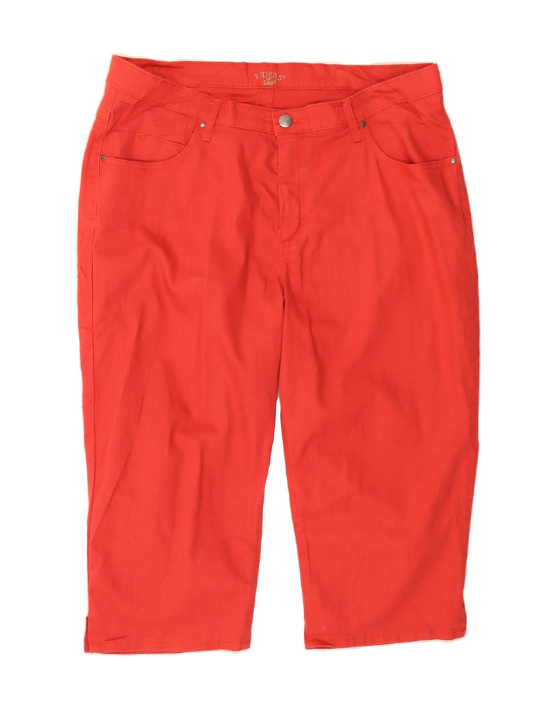 LEE Womens Riders Straight Capri Trousers US 20 3XL W40 L20 Red Cotton Vintage Lee and Second-Hand Lee from Messina Hembry 