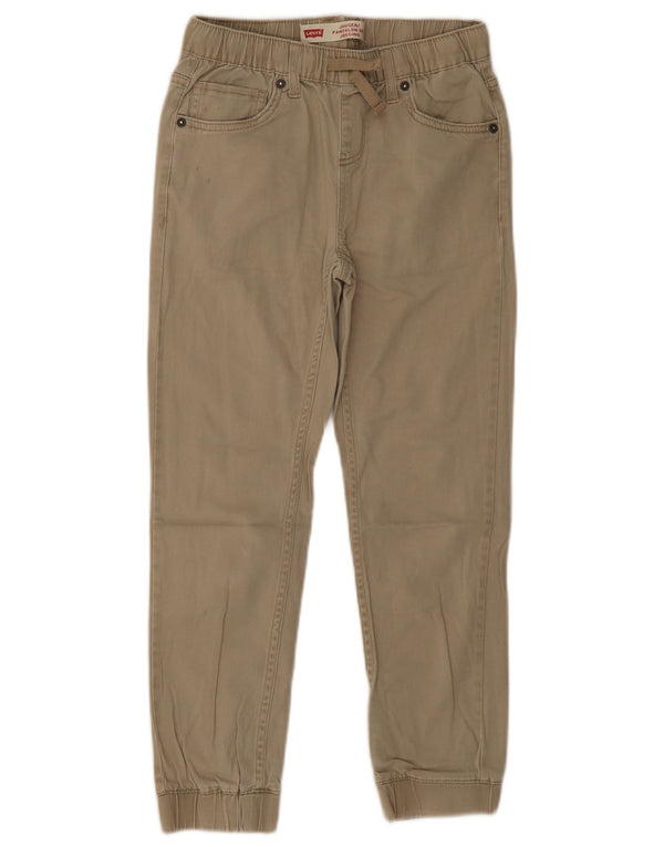 Levi's Boys Joggers Casual Trousers 9-10 Years W25 L26 Beige Cotton