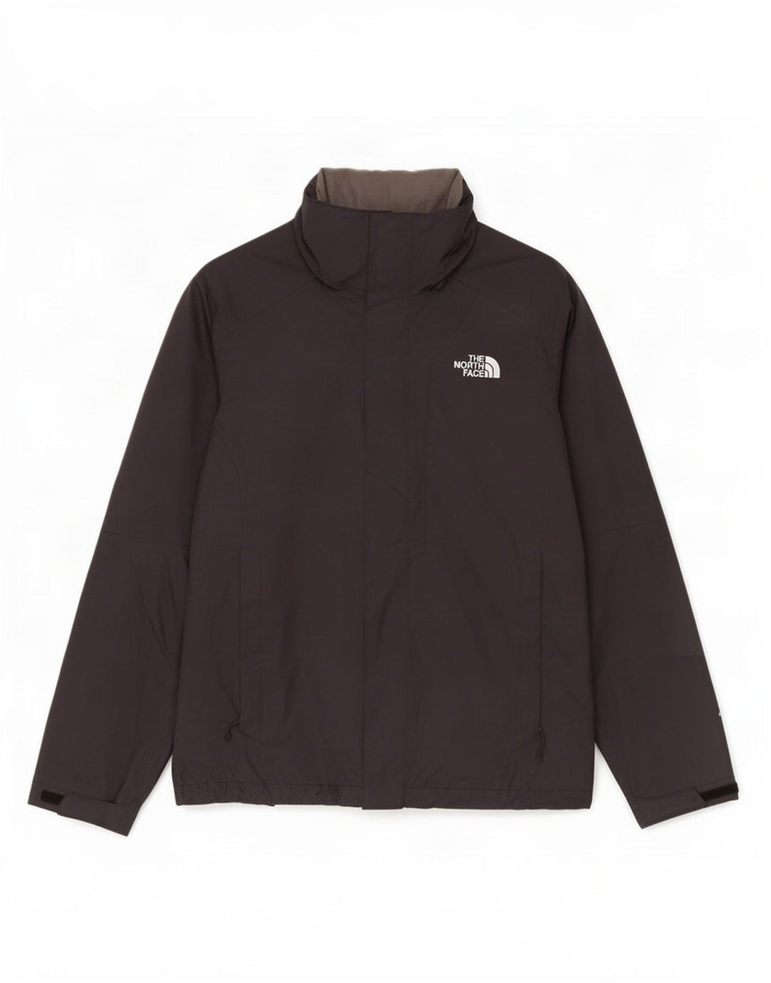 The North Face Mens Hooded Rain Jacket UK 38 Medium Black Polyester