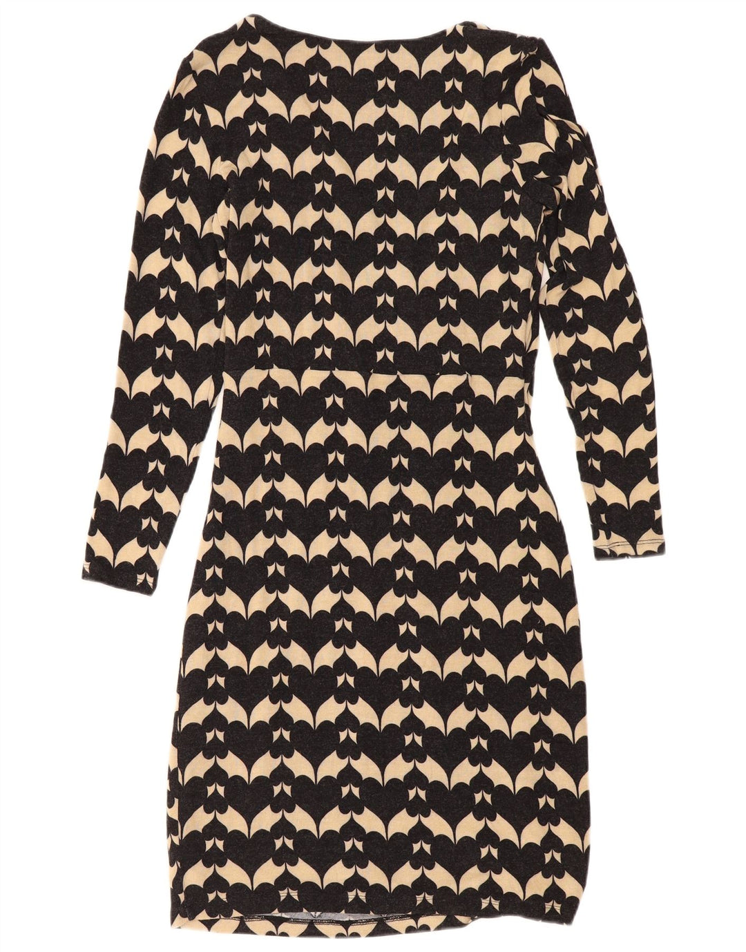Phase Eight Womens Abstract Pattern Sheath Dress UK 12 Medium Black