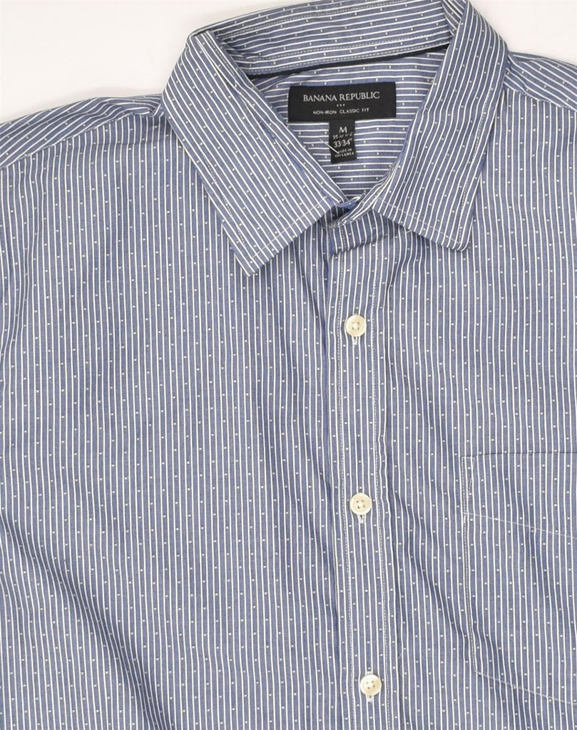 BANANA REPUBLIC Mens Classic Fit Shirt Size 15 15 1/2 Medium Grey Striped | Vintage Banana Republic | Thrift | Second-Hand Banana Republic | Used Clothing | Messina Hembry 