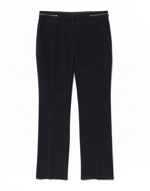 Marks & Spencer Womens Casual Trousers UK 12 Medium W32 L30 Navy Blue
