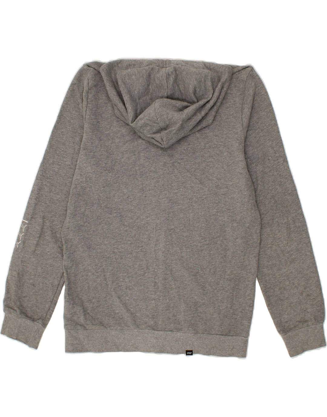 PUMA Mens Graphic Zip Hoodie Sweater Small Grey Cotton Vintage Puma and Second-Hand Puma from Messina Hembry 