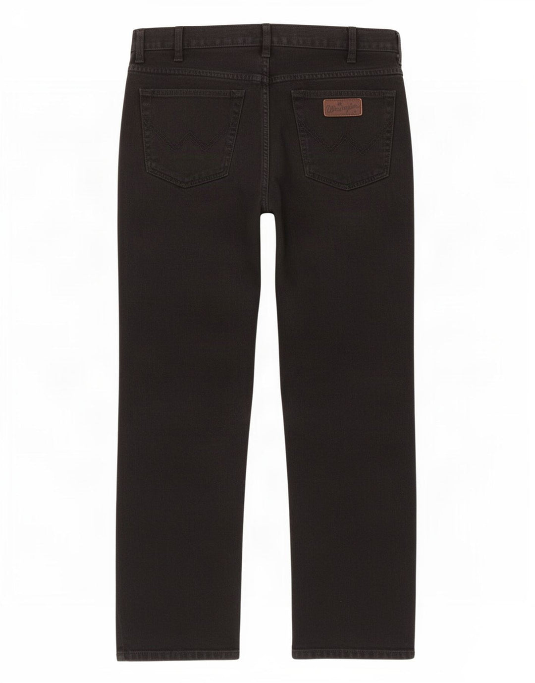Wrangler Mens Texas Straight Jeans W38 L32 Black Cotton