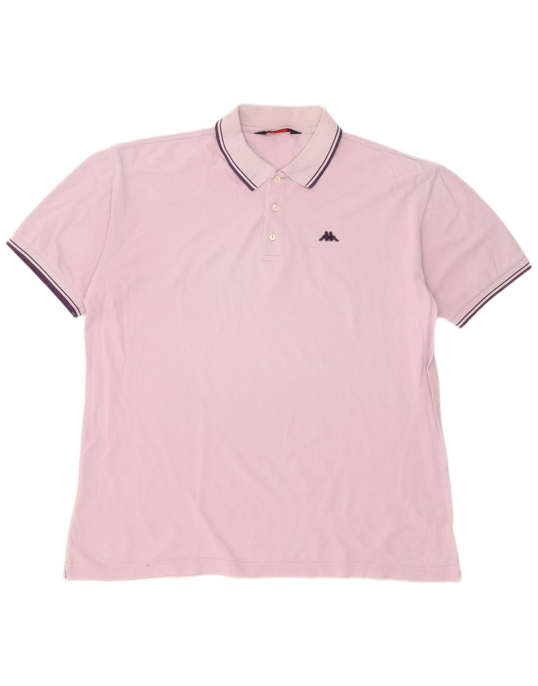Kappa Mens Polo Shirt 2XL Pink Cotton