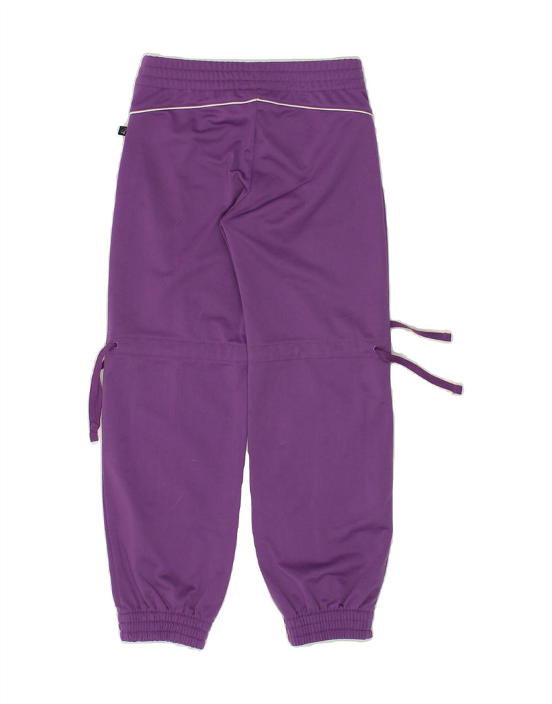 CHAMPION Girls Tracksuit Trousers Joggers 7-8 Years Small Purple Polyester | Vintage Champion | Thrift | Second-Hand Champion | Used Clothing | Messina Hembry 