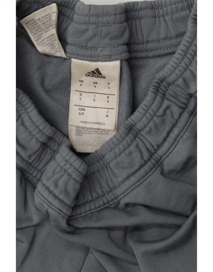 Adidas Mens Tracksuit Trousers Small Grey Polyester