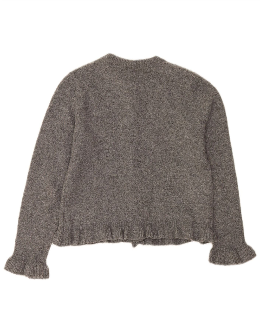 Zara Womens Cardigan Sweater UK 10 Small Grey Polyester