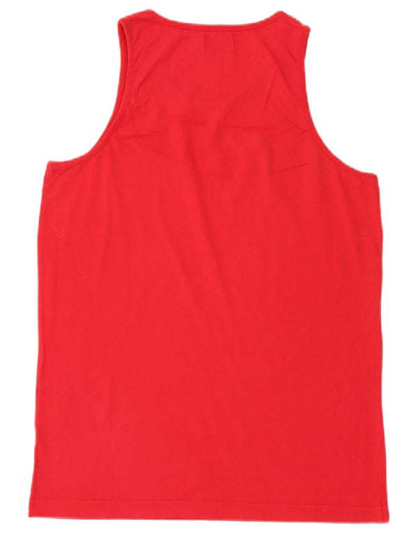 KAPPA Mens Vest Top Large Red Cotton