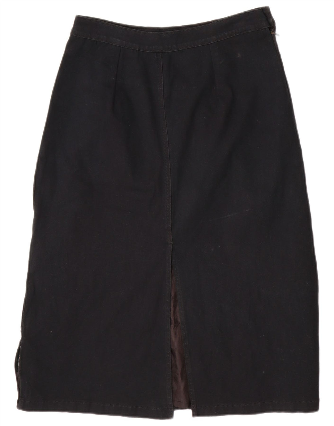 VINTAGE Womens Denim Skirt W30 Medium Black