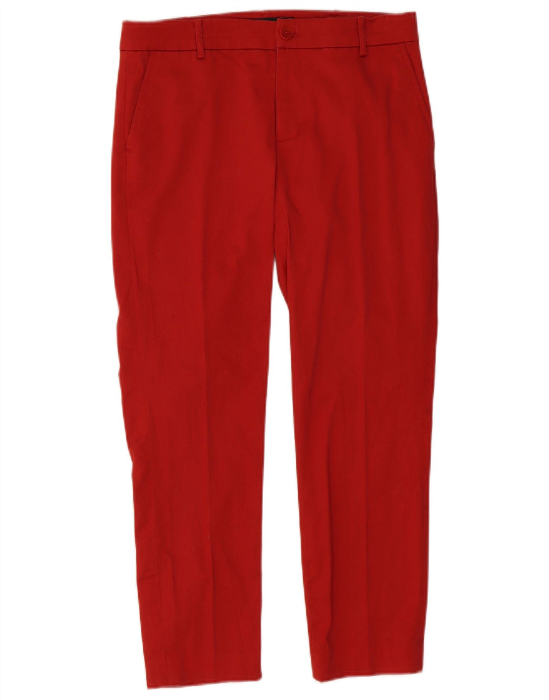 RALPH LAUREN Womens Slim Chino Trousers US 6 Medium W32 L26 Red Cotton