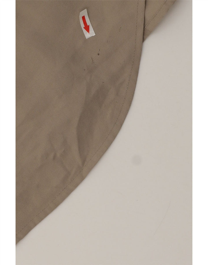Zara Womens Oversized Shirt Dress UK 14 Medium Beige Viscose